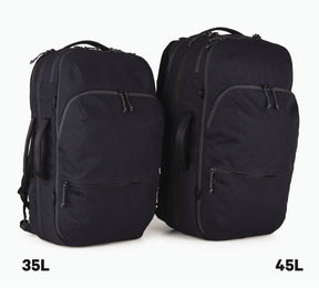 Grandcart Travel Backpack size comparison